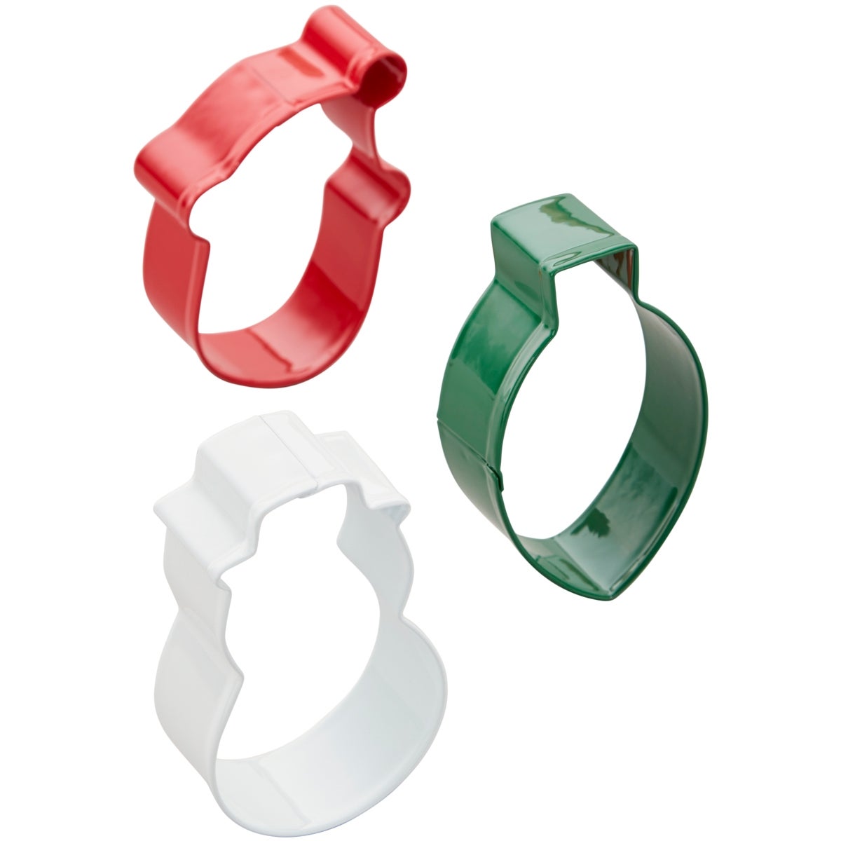 Wilton Cookie Cutter Snowman-Bulb-Santa Set/3