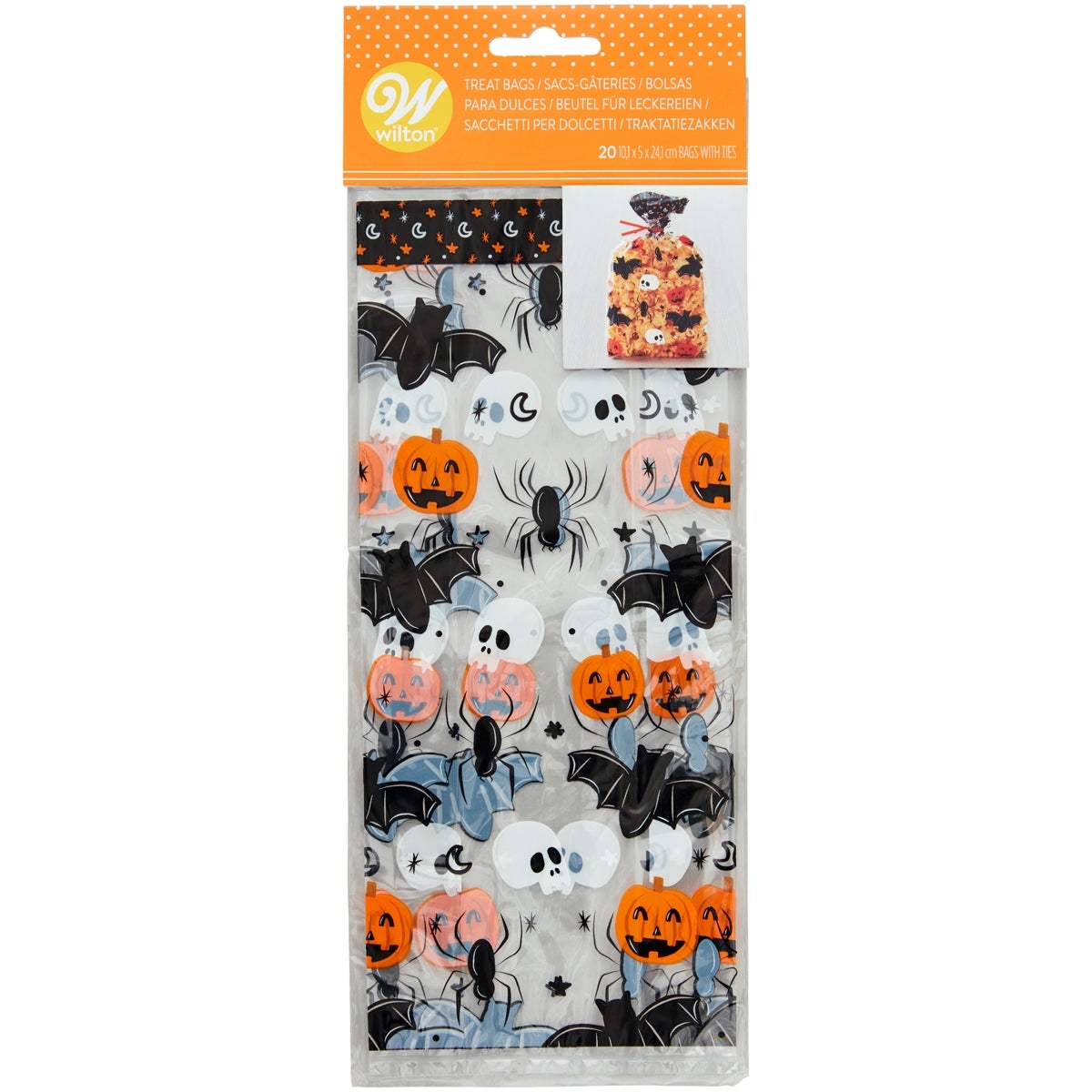 Wilton Treat Bags Halloweens Icons pk/20