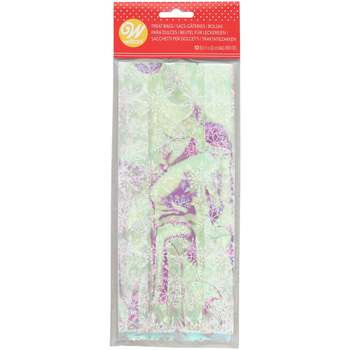 Wilton Treat Bags Iridescent Snowflake pk/10