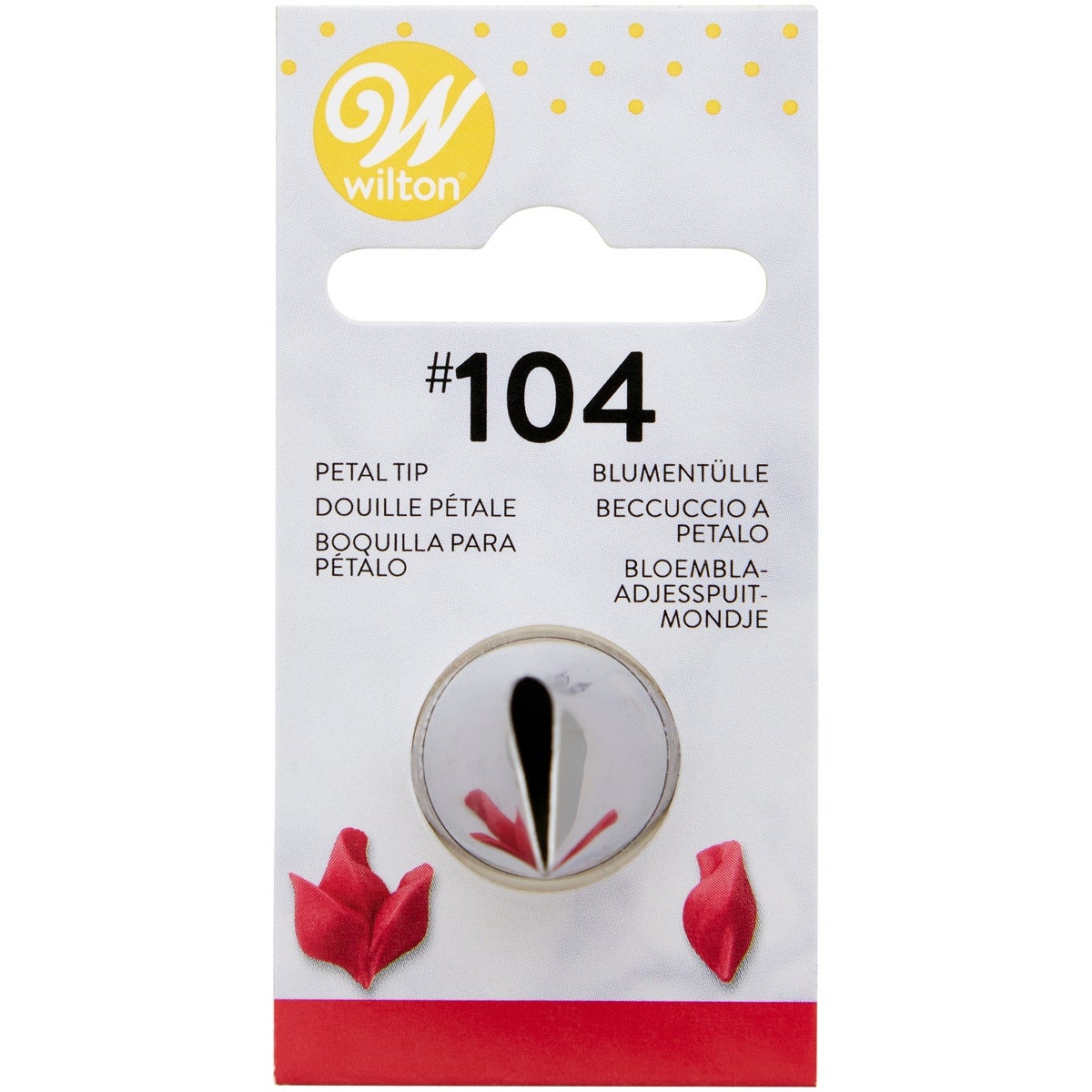 Wilton Decorating Tip #104 Petal Carded