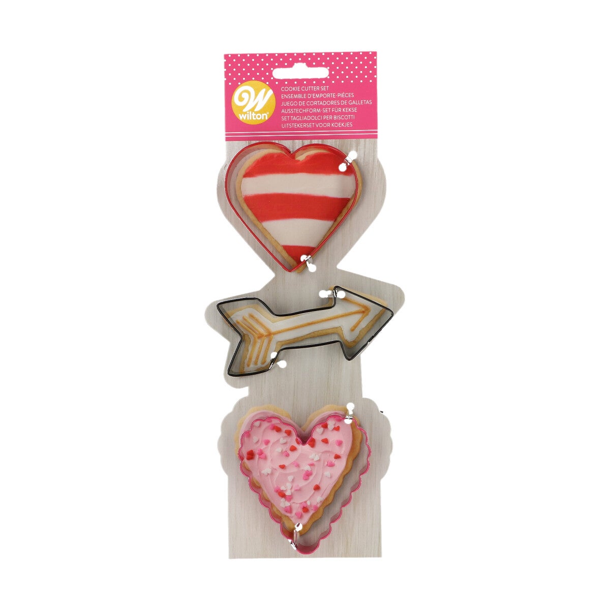Wilton Metal Cookie Cutter Valentine Set/3