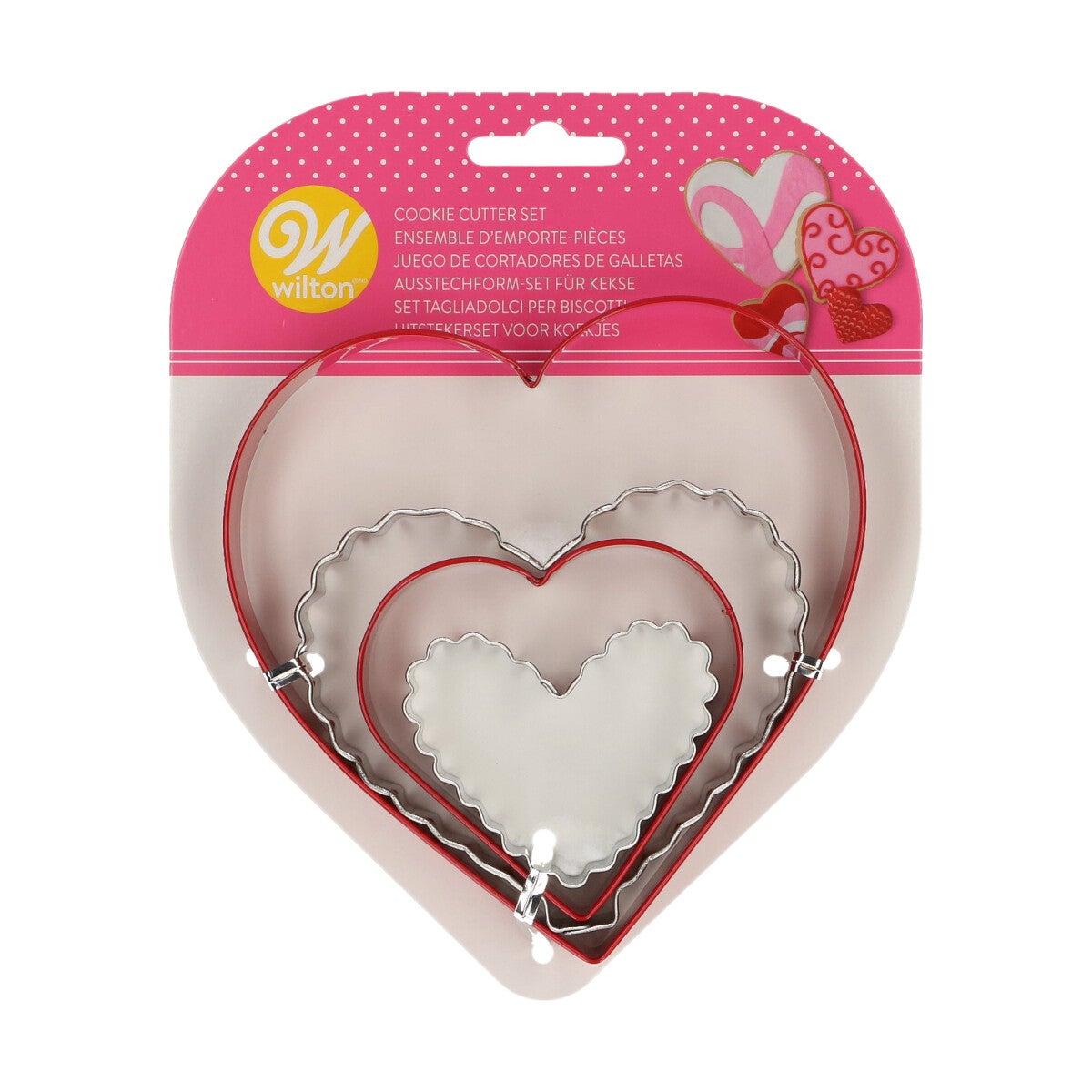Wilton Cookie Cutter Metal Nesting Heart Set/4