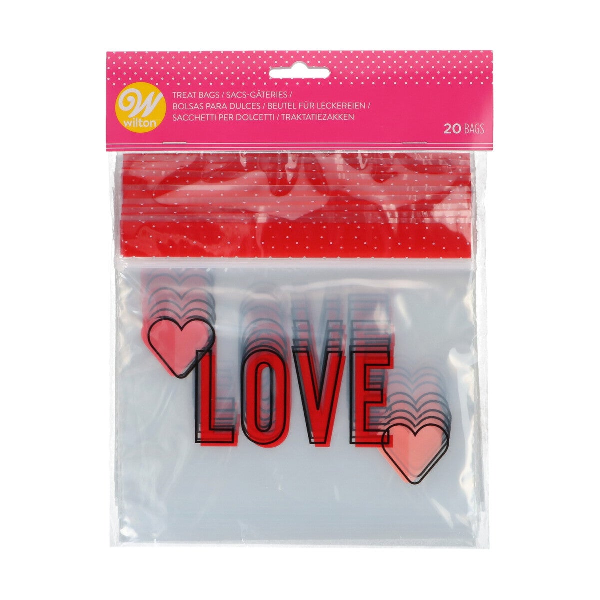 Wilton Resealable Treat Bags Love pk/20