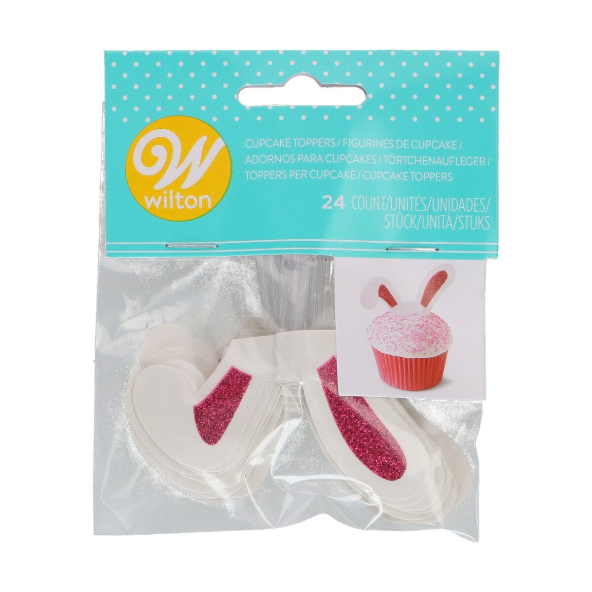Wilton Glitter Bunny Ear Picks pk/24