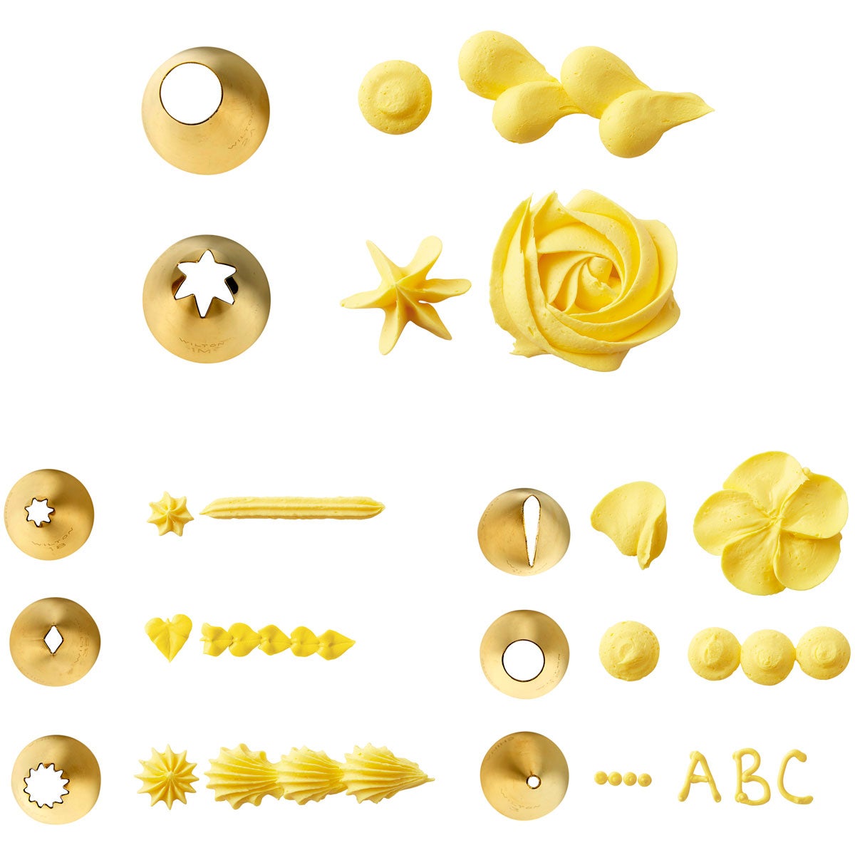 Wilton Golden Decorating Tip Set/17 <>