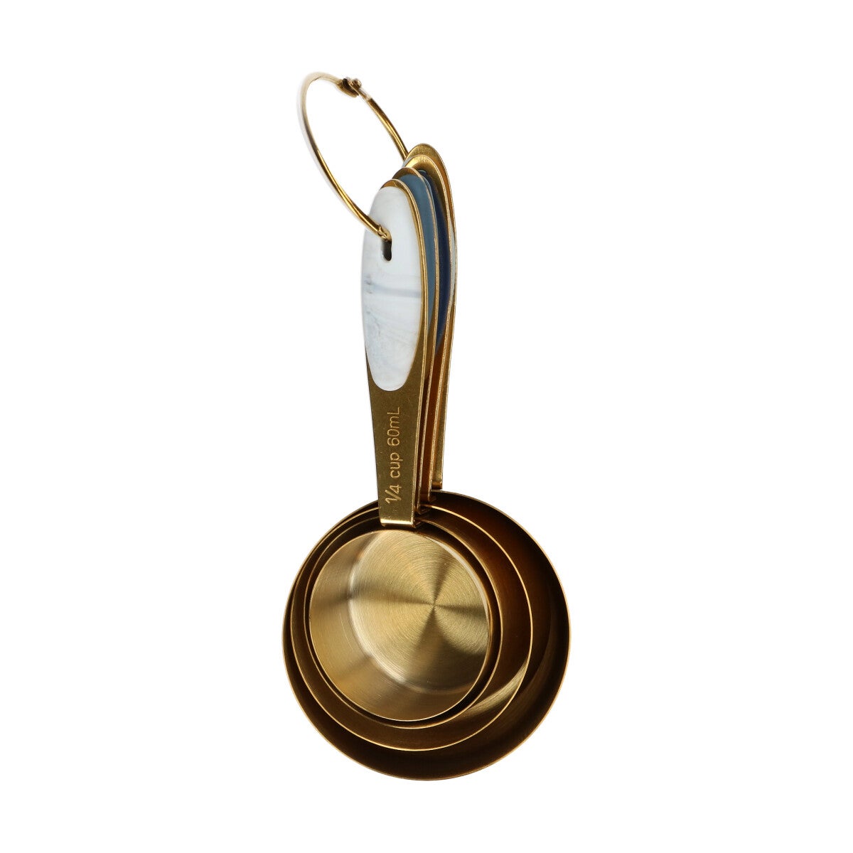 Wilton Gouden Metalen Maatcupjes 4 stuks