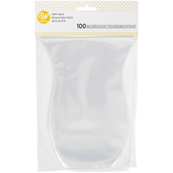 Wilton Party Bags Clear Shaped pk/100