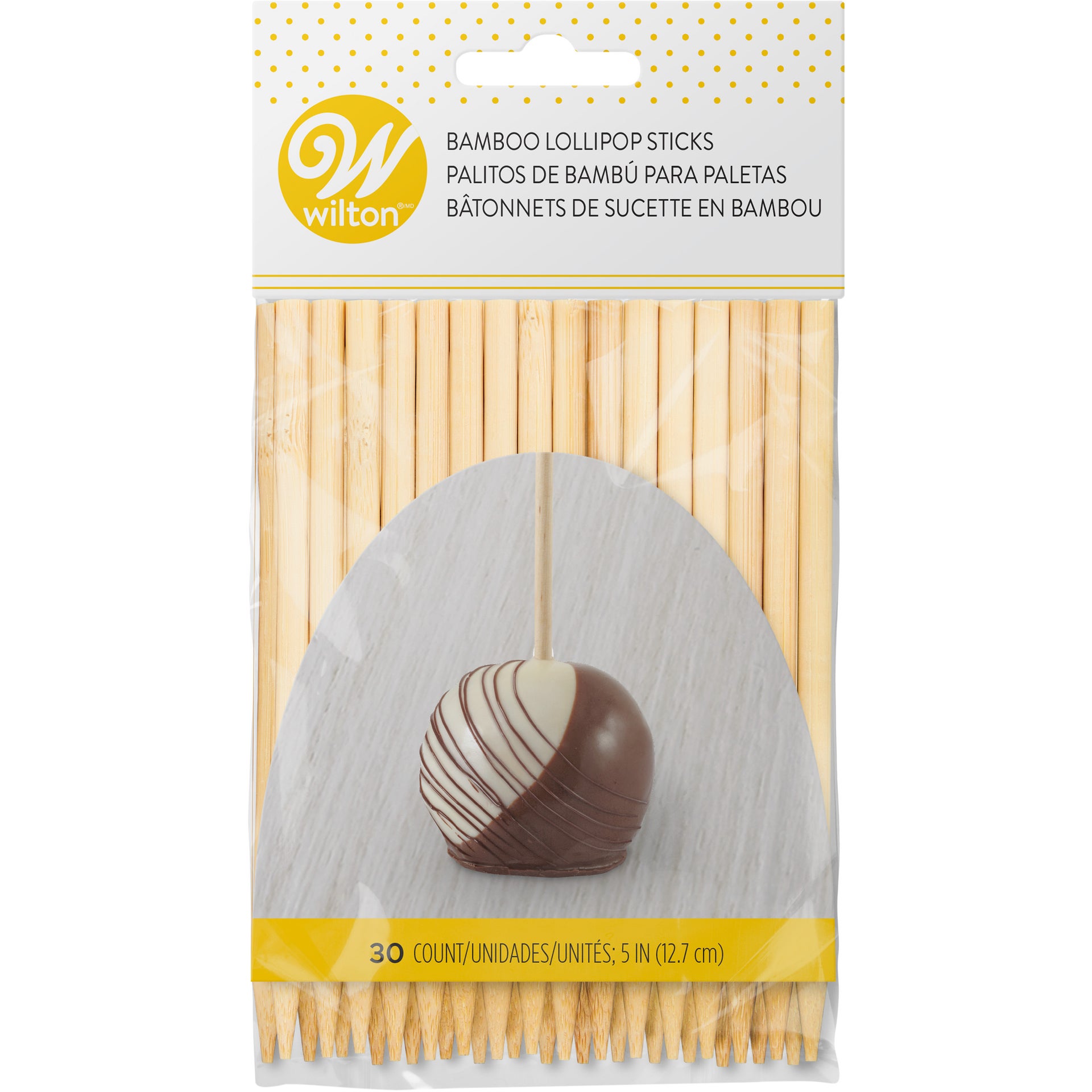Wilton Bamboo Lollipop Sticks 12 cm pk/30