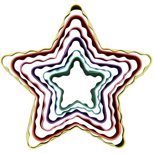 Wilton Double-sided Cutters Star Set/6