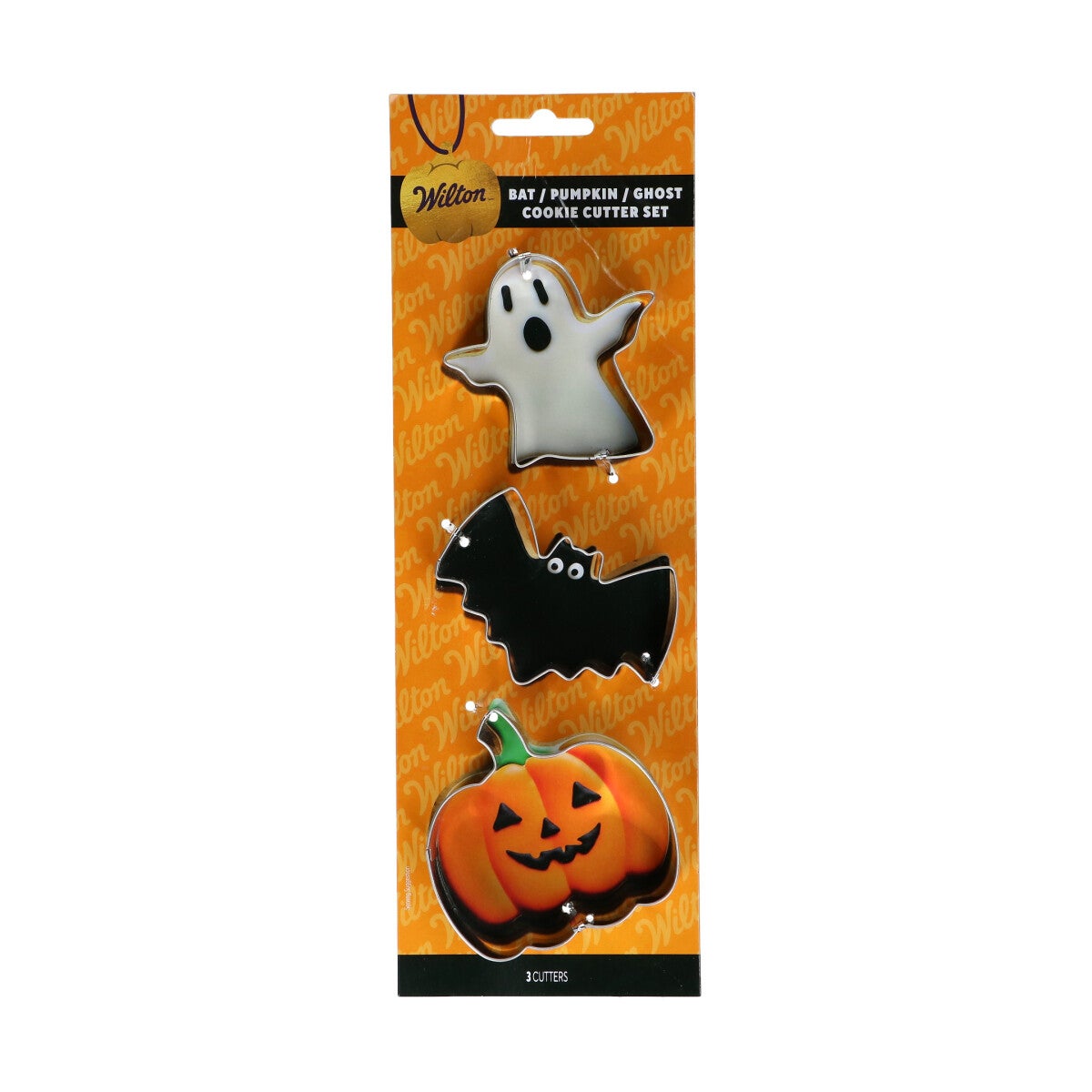 Wilton Cookie Cutter Bat - Pumpkin - Ghost set/3