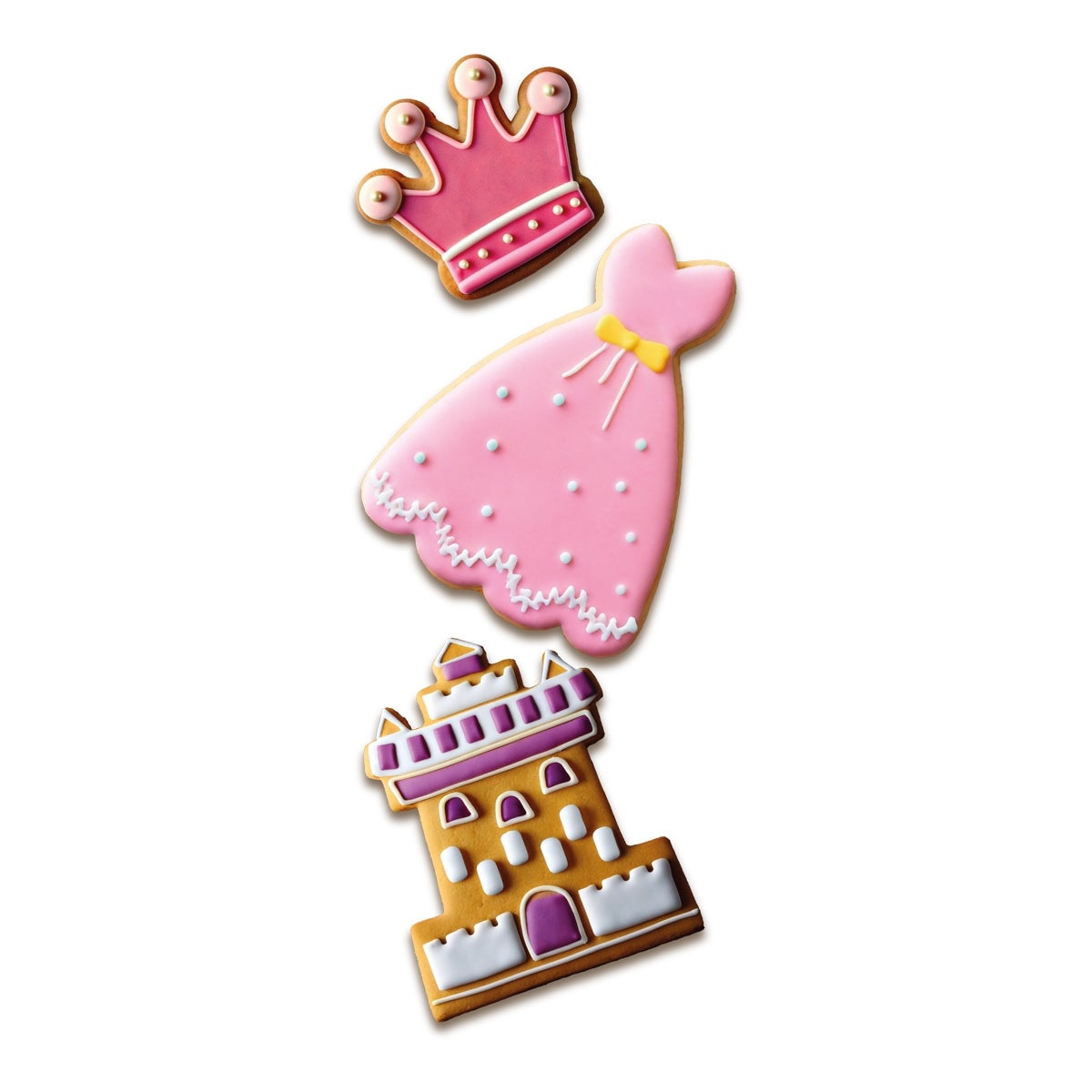 Wilton Cookie Cutter Crown - Castle - Dress set/3