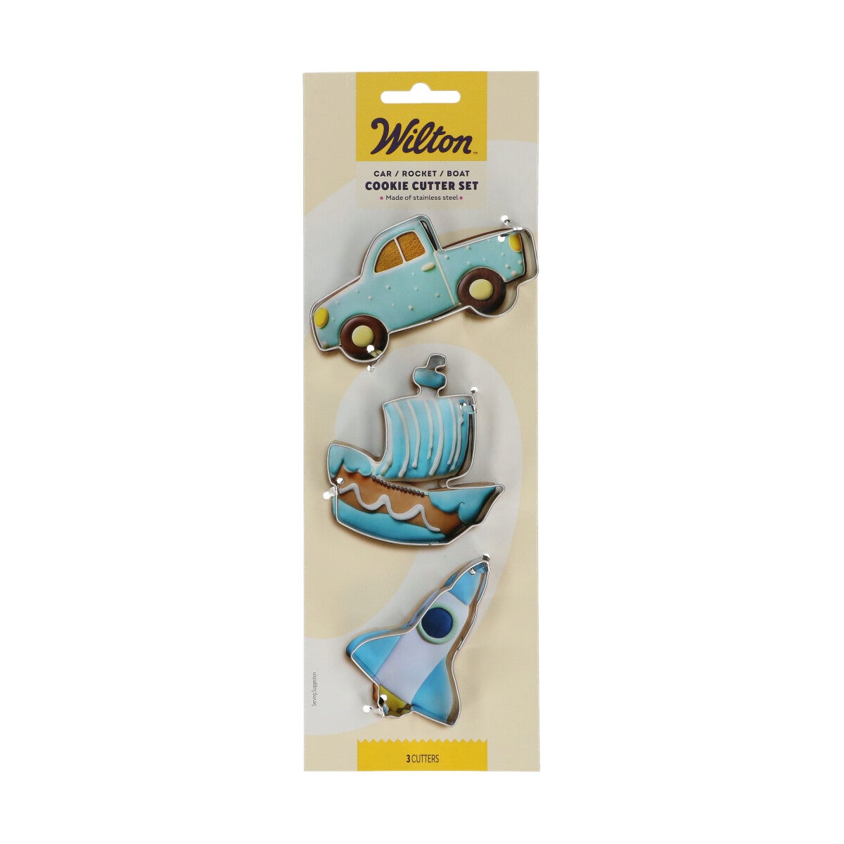 Wilton Cookie Cutter Car - Rocket - Boat set/3
