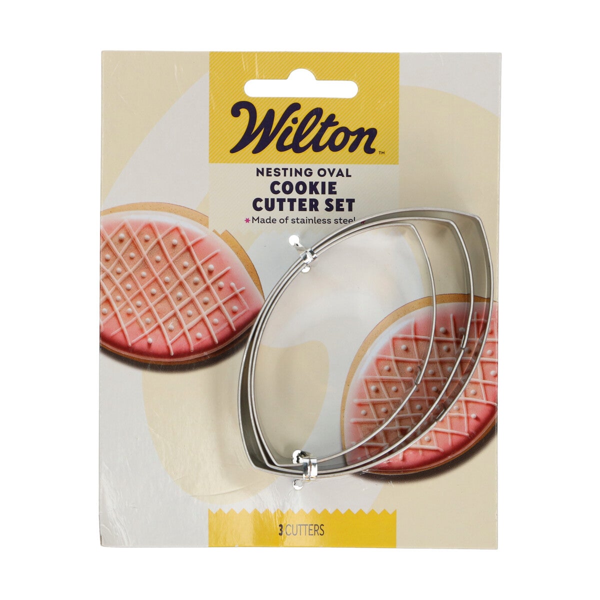 Wilton Nesting Cookie Cutter Oval Set/3