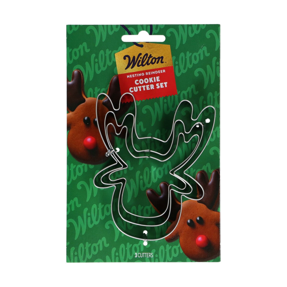 Wilton Nesting Cookie Cutter Reindeer Set/3