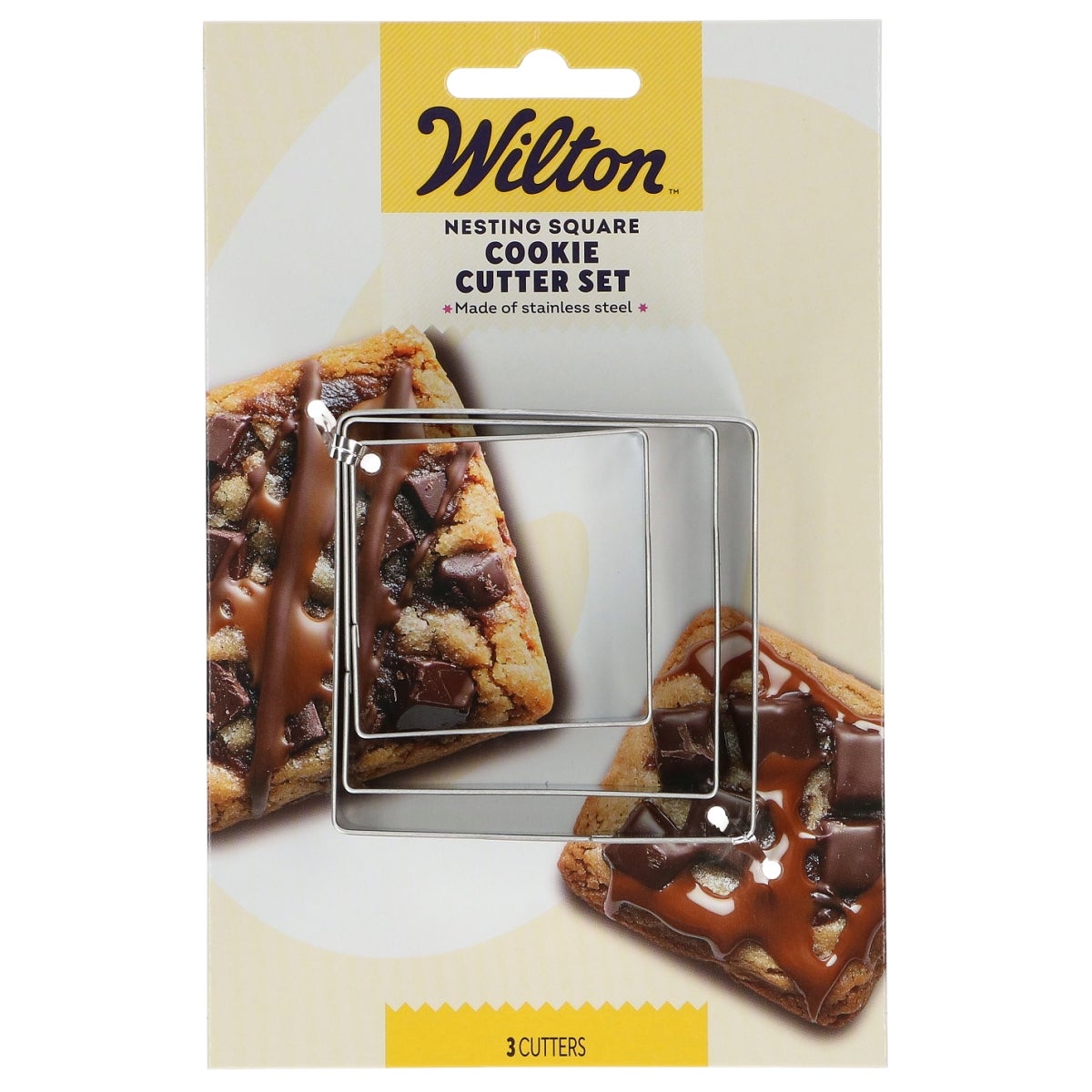 Wilton Nesting Cookie Cutter Square Set/3