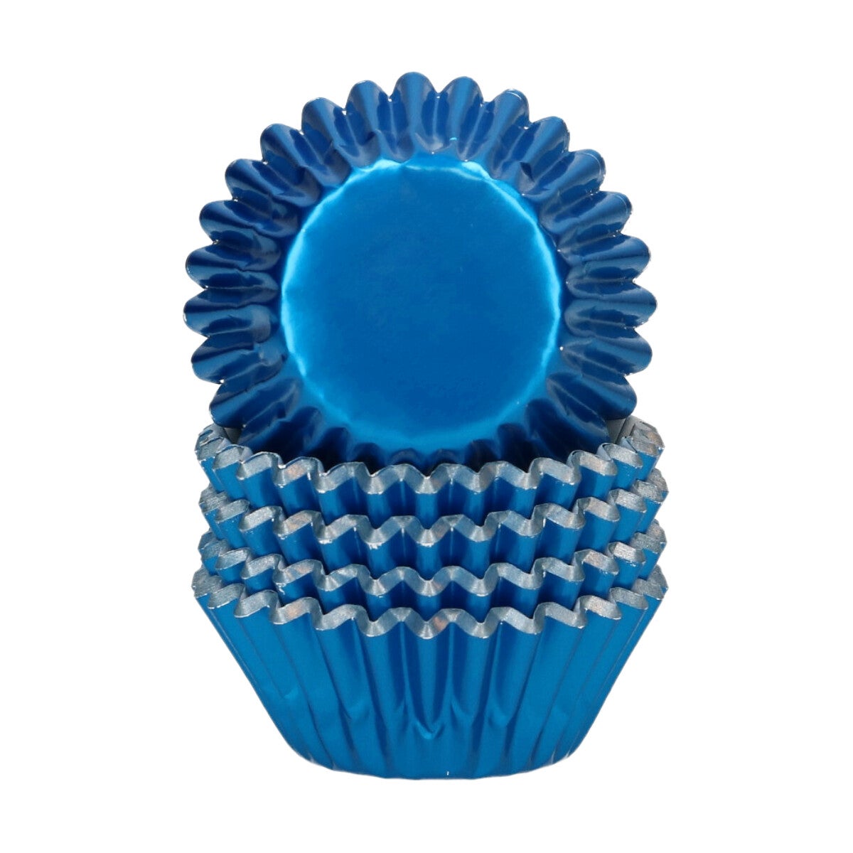 Wilton Mini Metallic Baking Cups Blue pk/160