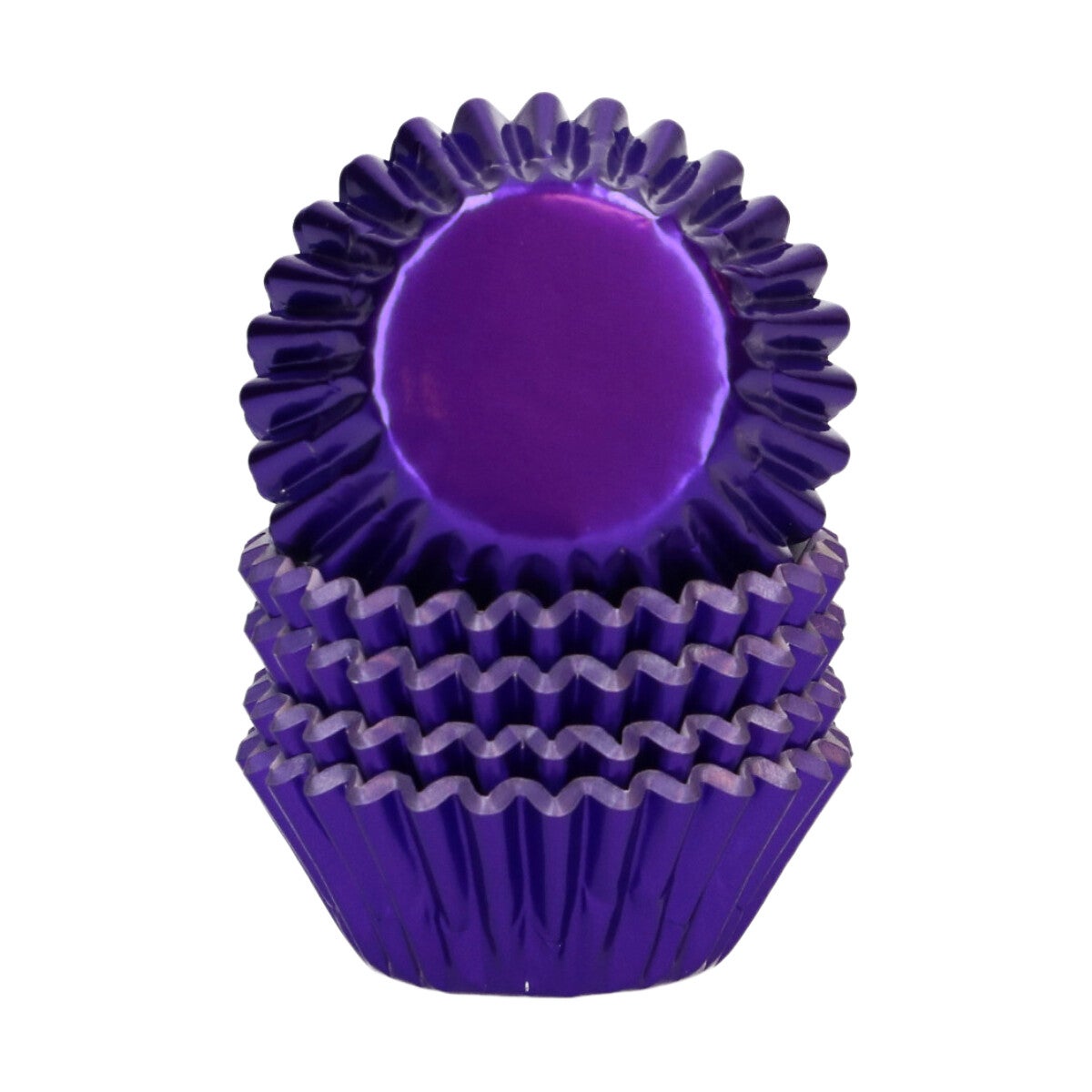 Wilton Mini Metallic Baking Cups Purple pk/160