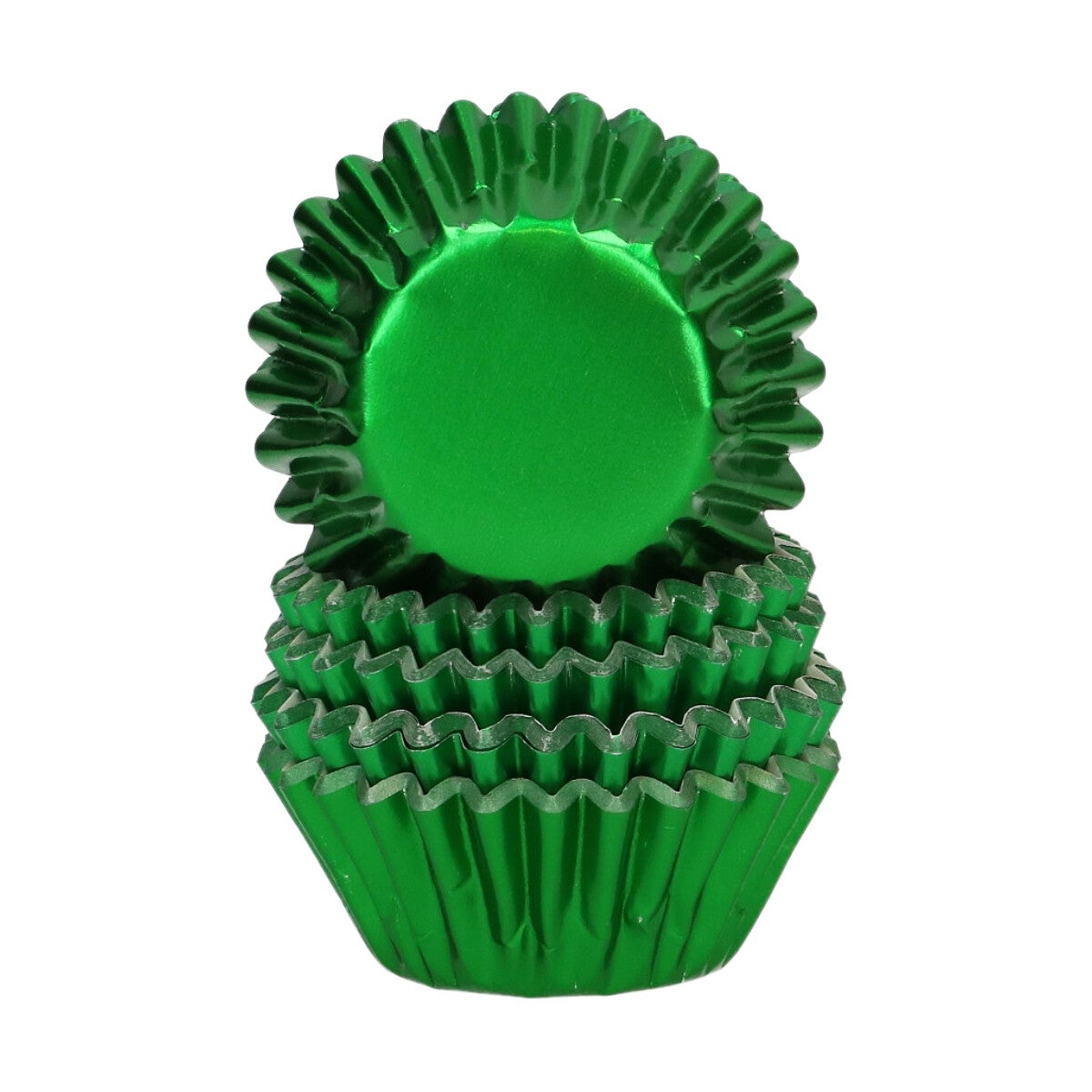 Wilton Mini Metallic Baking Cups Green pk/160