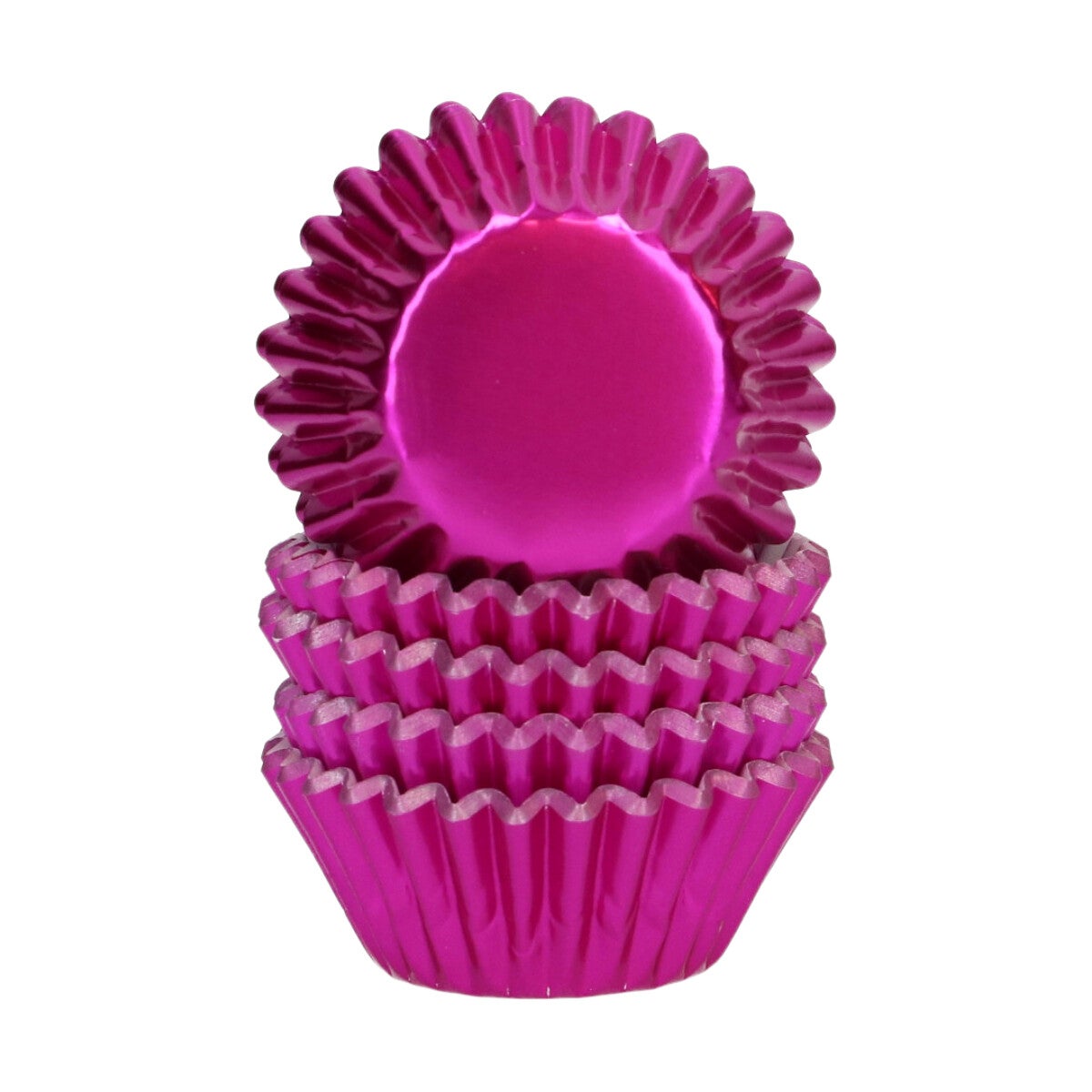 Wilton Mini Metallic Baking Cups Pink pk/160