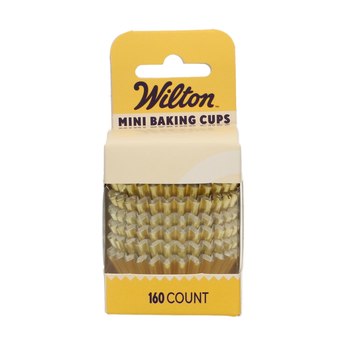 Wilton Mini Metallic Baking Cups Gold pk/160