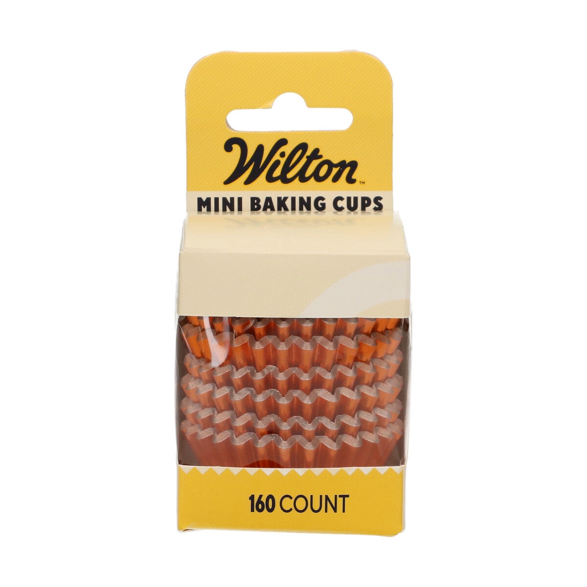 Wilton Mini Metallic Baking Cups Orange pk/160