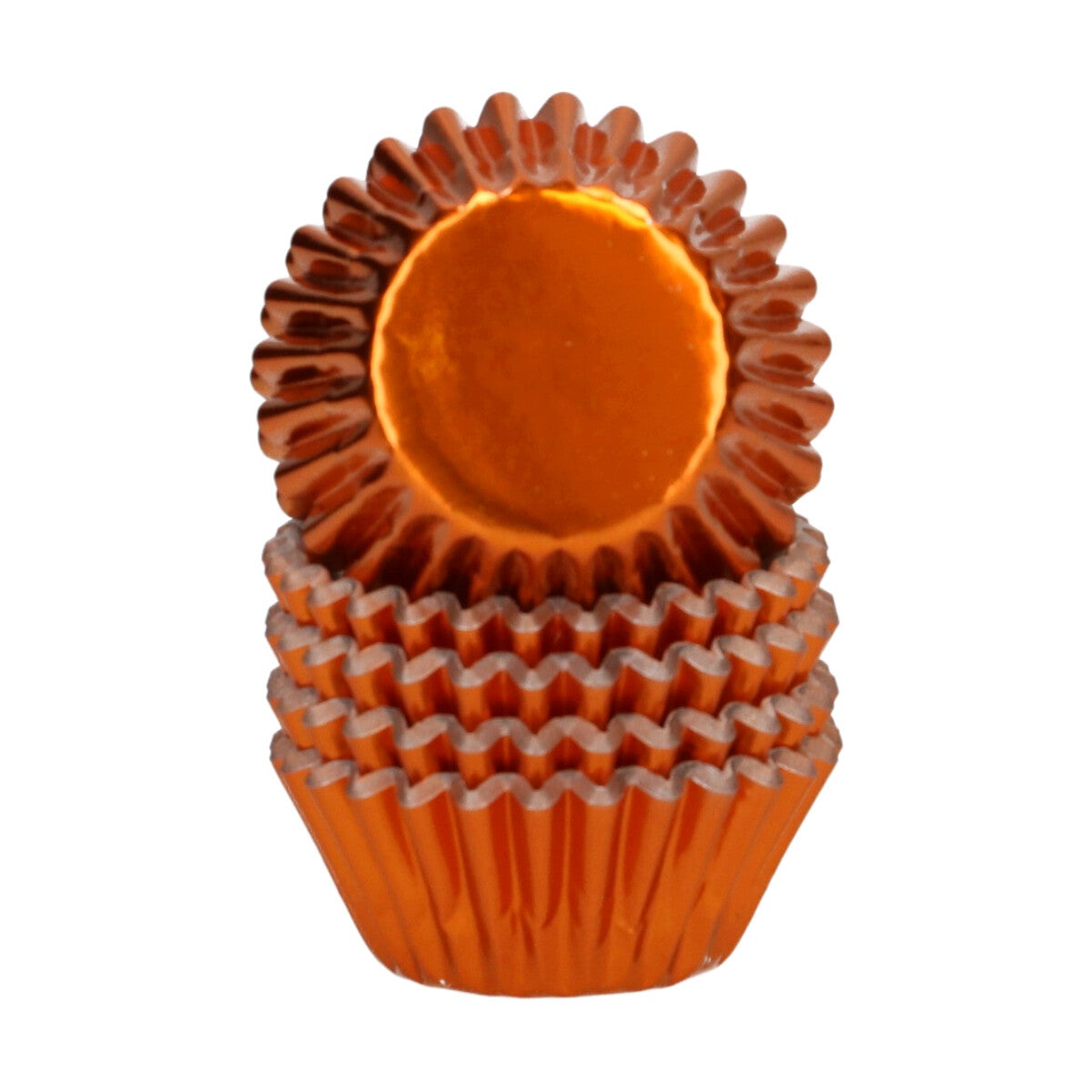 Wilton Mini Metallic Baking Cups Orange pk/160
