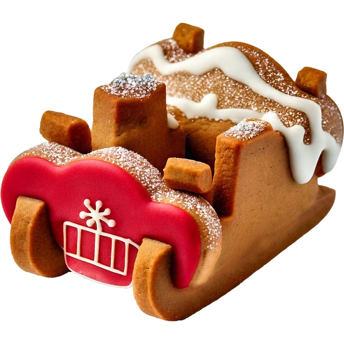Wilton Cookie Cutter 3D Christmas Sleigh set/4