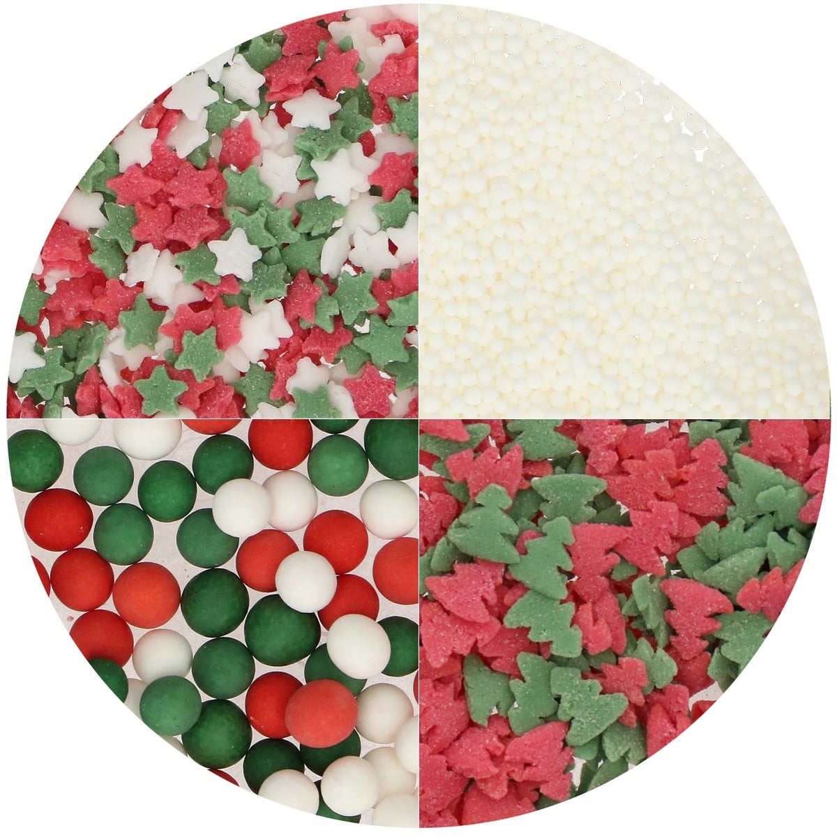 Wilton 4-in-1 Sprinkle Mix Traditional Christmas
