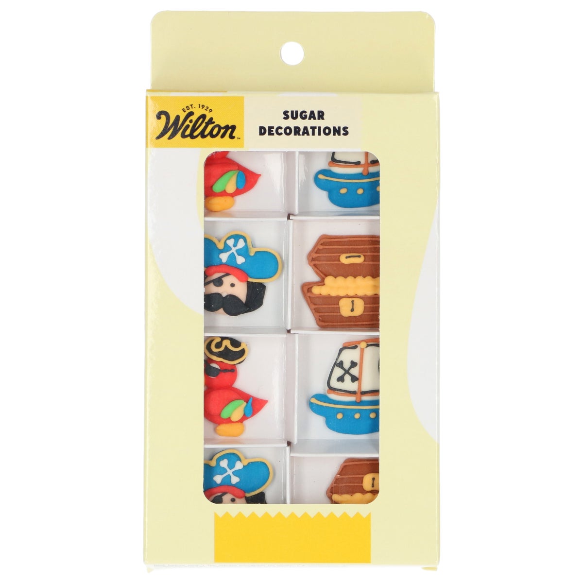 Wilton Sugar Decorations Pirates & Parrots set/8