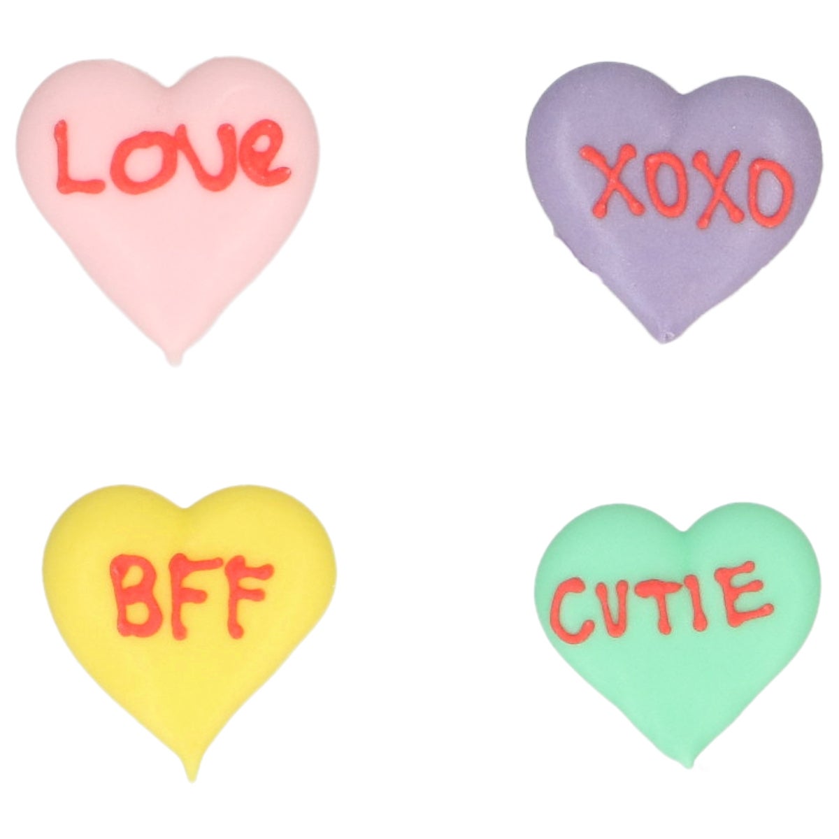 Wilton Sugar Decorations Love Notes set/8