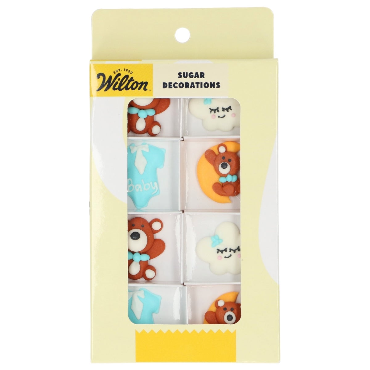 Wilton Sugar Decorations Baby Biss Blue set/8