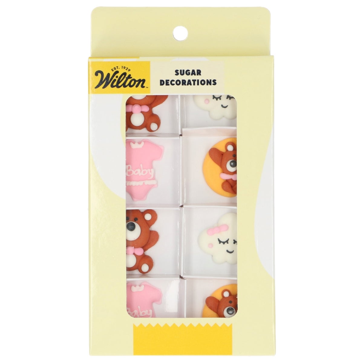 Wilton Sugar Decorations Baby Bliss Pink set/8