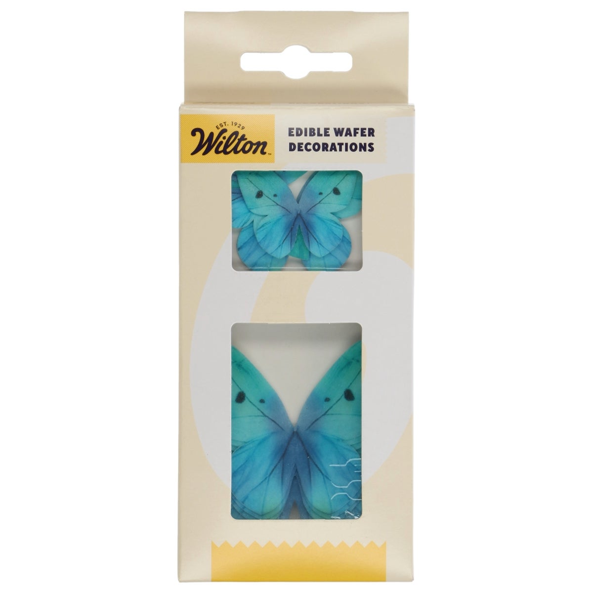 Wilton Edible Wafer Decorations Butterflies Omre Blue set/8