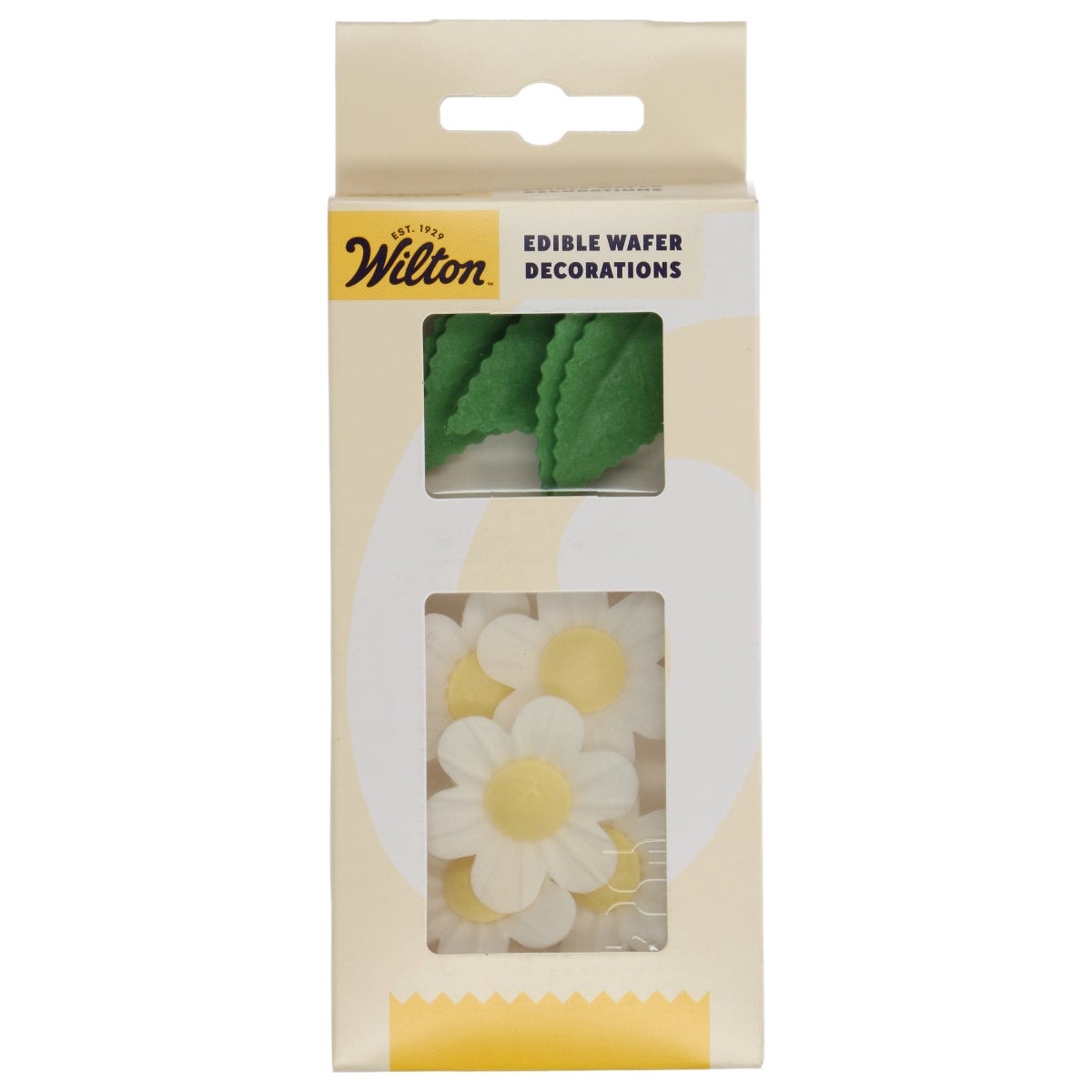Wilton Edible Wafer Decorations Flowers & Leaves White set/11