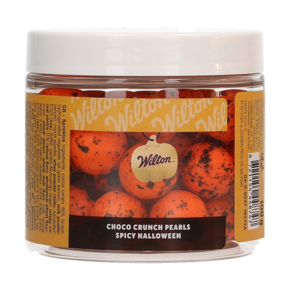 Wilton Choco Crunch Pearls Spicy Halloween 100 g