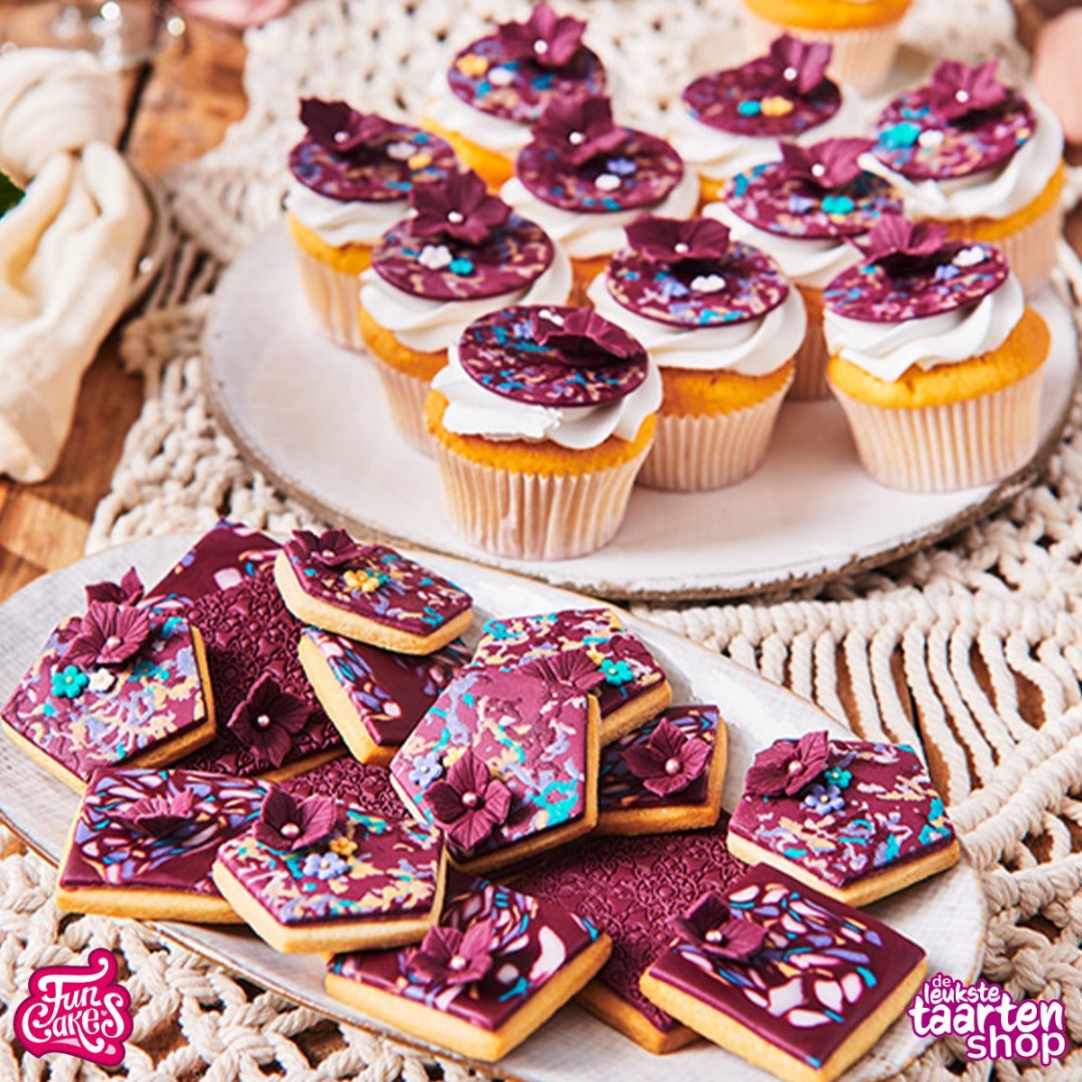 Chic Aubergine Colour of the Year Cupcakes