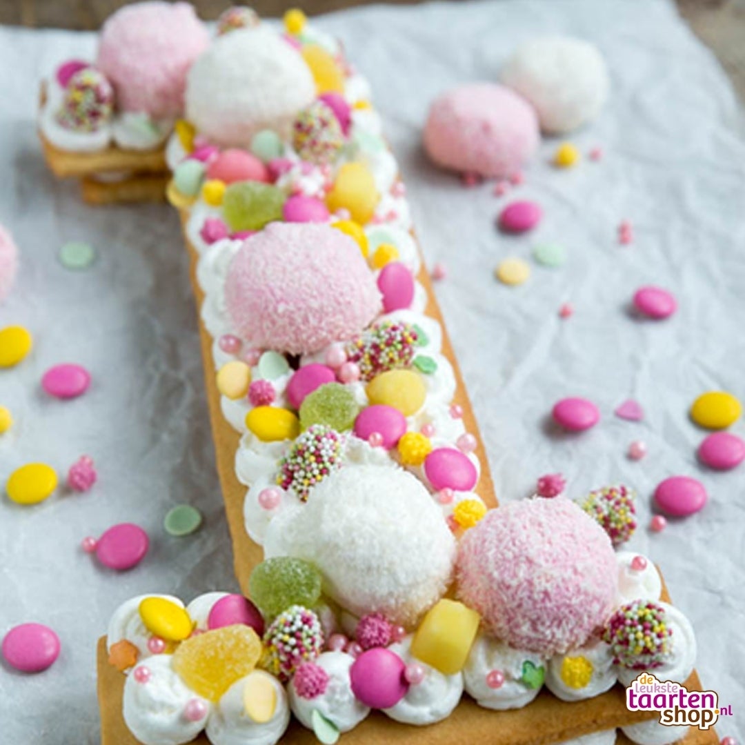 Cookie cake met snoepjes - Brenda kookt