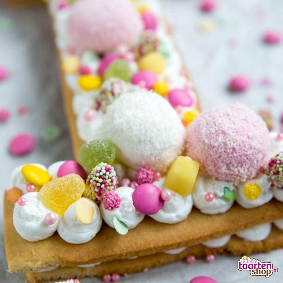 Cookie cake met snoepjes - Brenda kookt