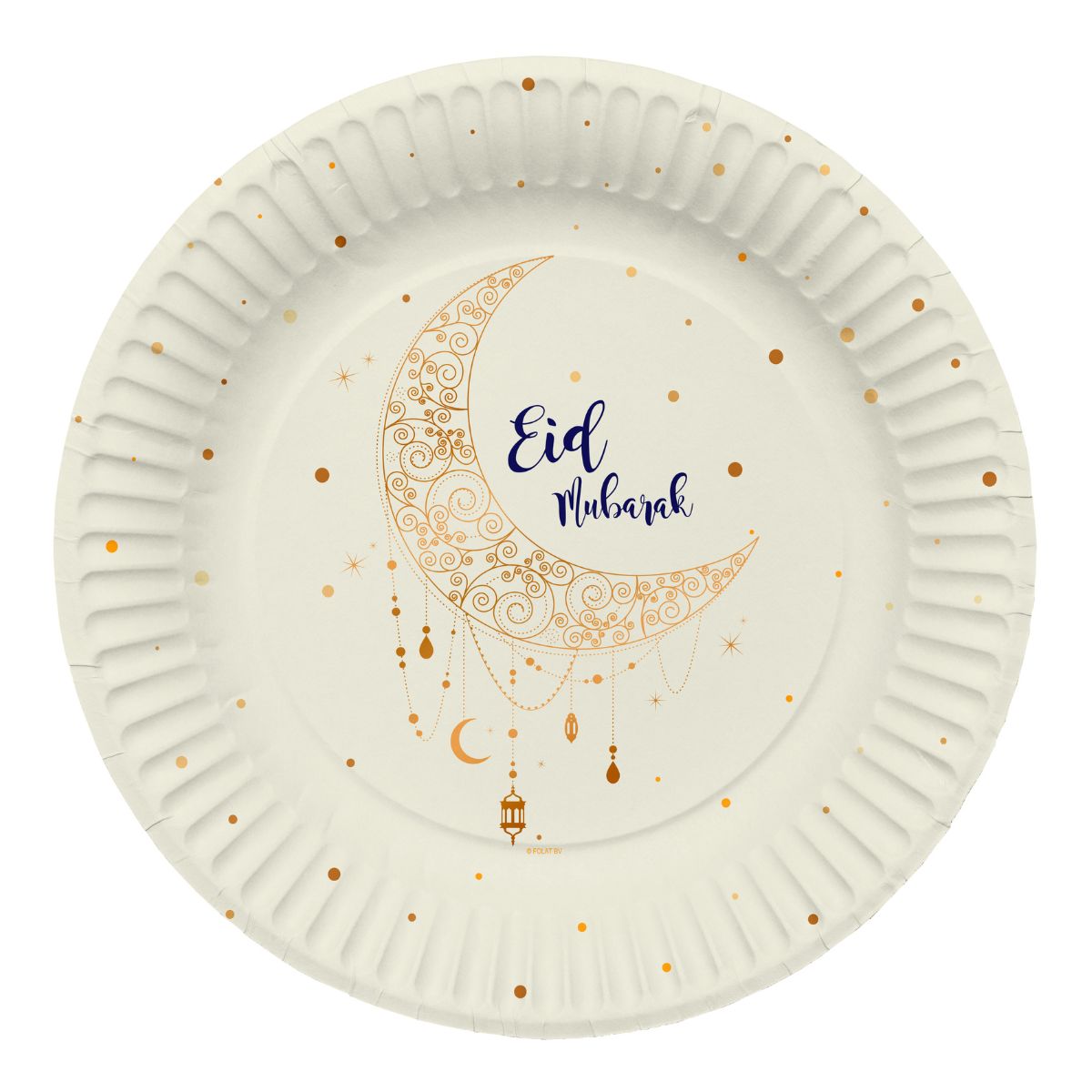 Folat Paper Plates Eid Mubarak 23cm pk/8