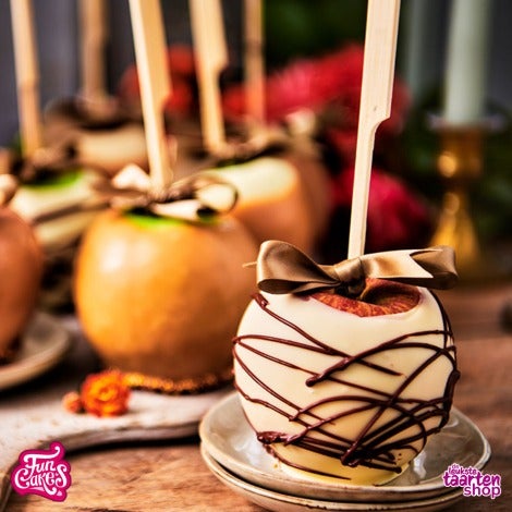 Apples dipped in Toffee and Chocolate