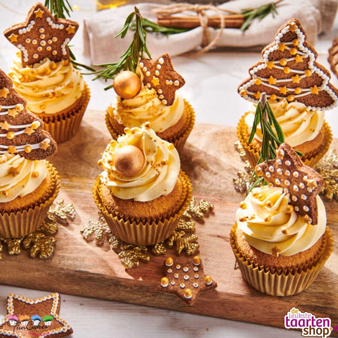 Recept voor Kerst Cupcakes met Gingerbread