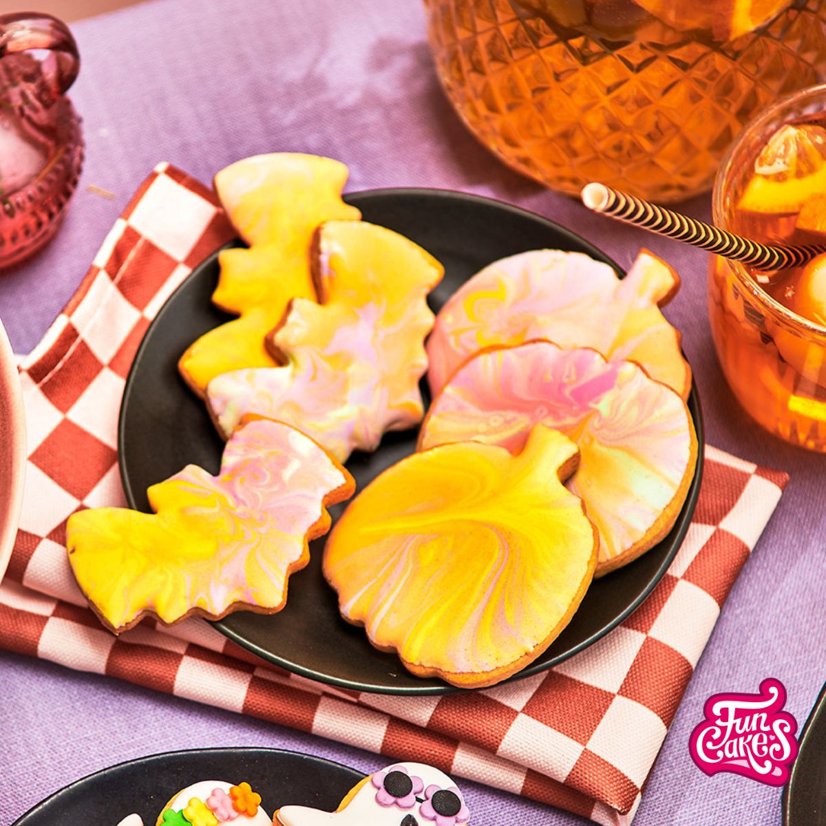 Summerween Marbled Cookies