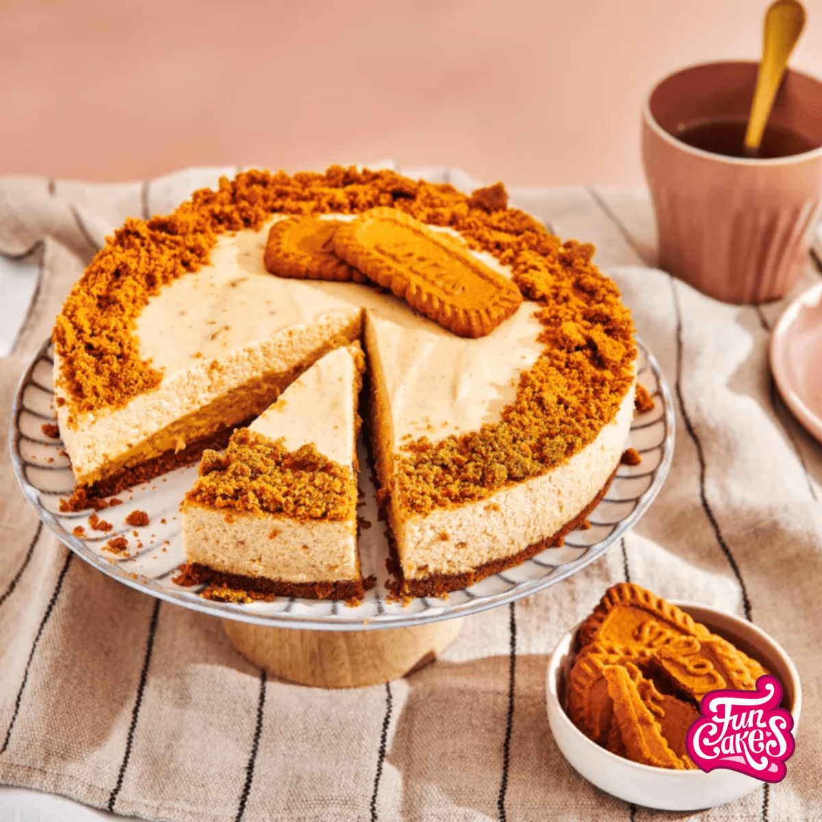 No-Bake Speculoos Bavarois Cake with Spread