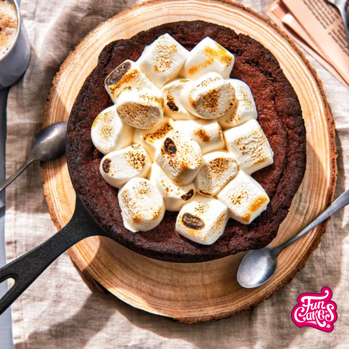 Skillet Cookie with Marshmallows