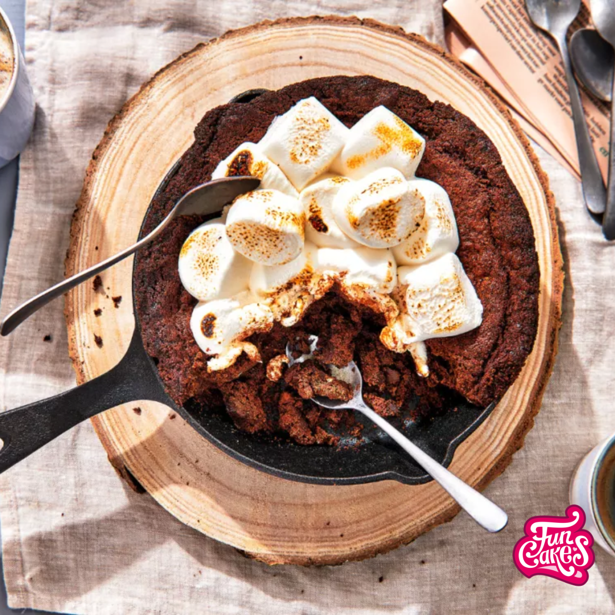 Skillet Cookie with Marshmallows