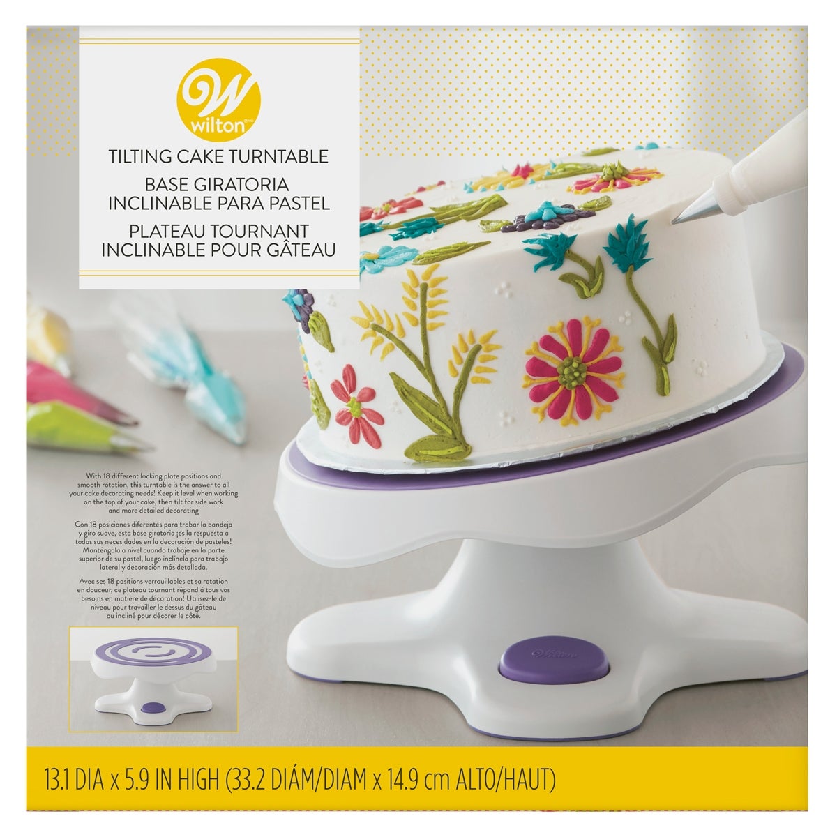 Wilton Tilt N Turn Ultra Cake Turntable Deleukstetaartenshop Com