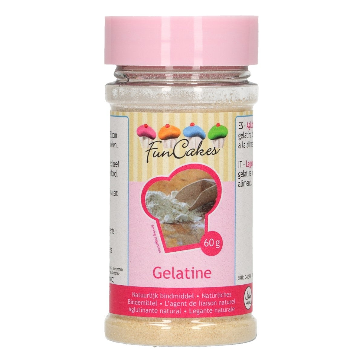 Funcakes Gelatine Powder 60g Deleukstetaartenshop Com