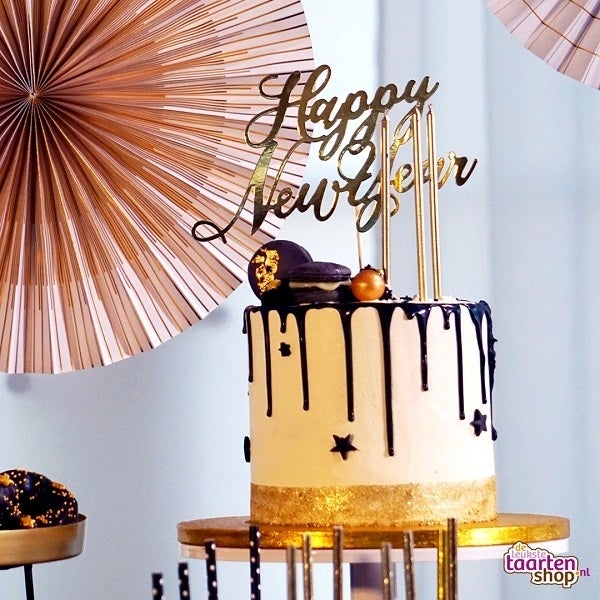 Recipe New Year S Eve Cake With Tiramisu Filling Deleukstetaartenshop Com Happy New Year Taart