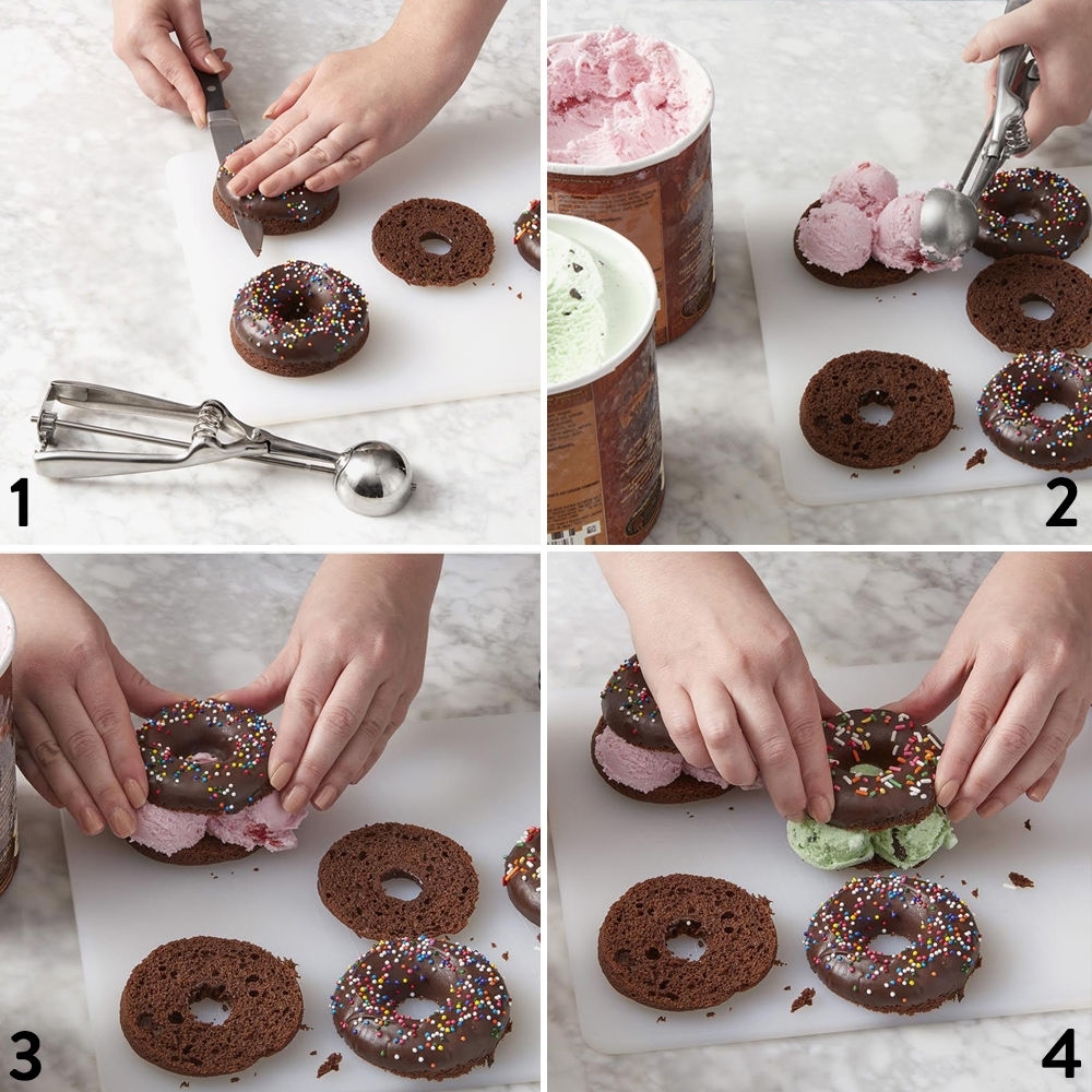 Simuleren Bestuurbaar Zwijgend Chocolate donut ice cream sandwiches - deleukstetaartenshop.com