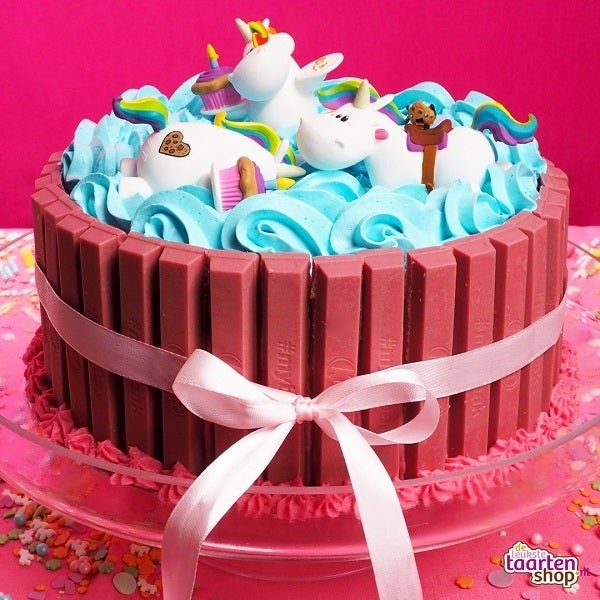 Recipe Unicorn Pink Kitkat Cake Deleukstetaartenshop Com